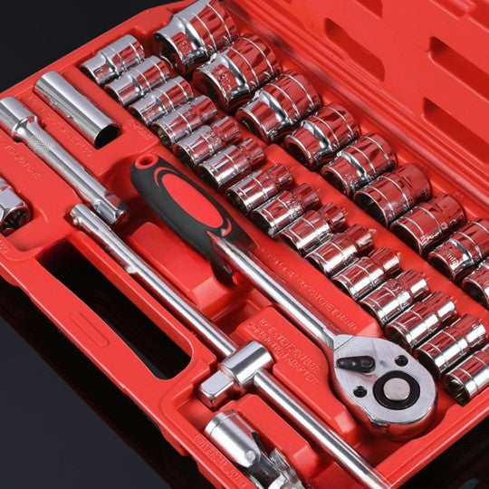 Kit 46 Chave Catraca Jogo De Soquetes Allen Torx